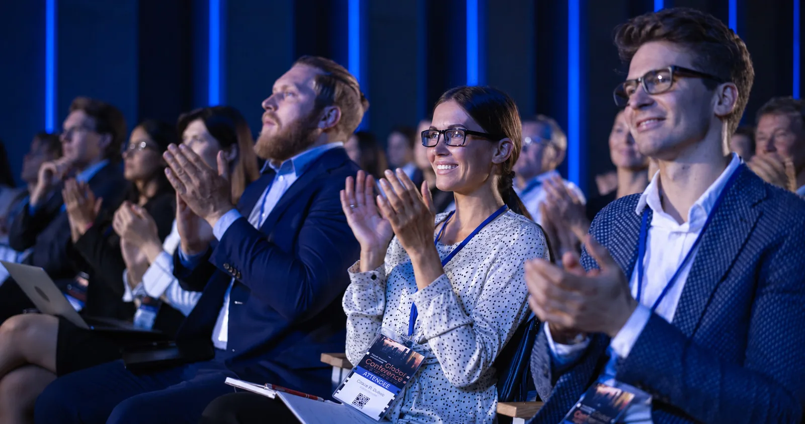 Audience applauding